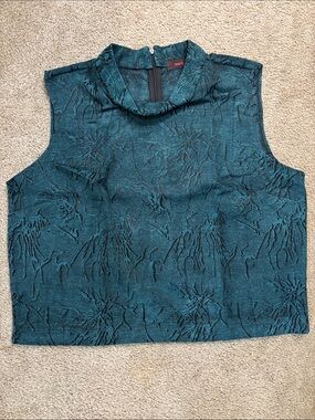 mark. Teal Textured Mock-Neck Sleeveless Camisole Size XXL